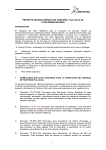 Instructivo-Proyecto Técnico Servicio de Telefonía Fija