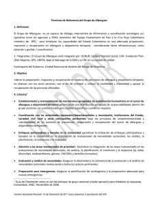 Terms of Reference Shelter Cluster Colombia 111118