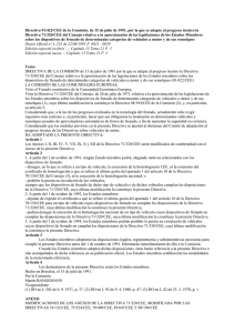 Directiva 91/422/CEE de la Comisión, de 15 de