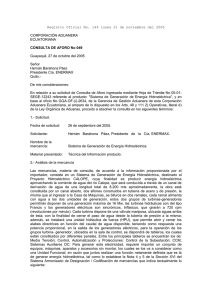 Registro Oficial No. 149 lunes 21 de noviembre del 2005  ECUATORIANA