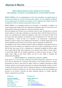 PRESTO IBÉRICA S.A. reduce ruido fluxores