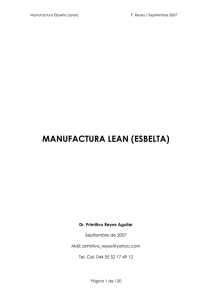 Curso de Manufactura Lean - Contacto: 55-52-17-49-12