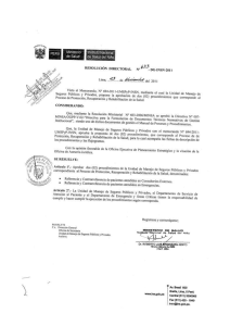 R.D.N°633-2011 - INSN Instituto Nacional de Salud del Niño