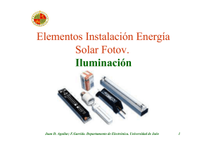 Iluminacion Instalación Energia Solar