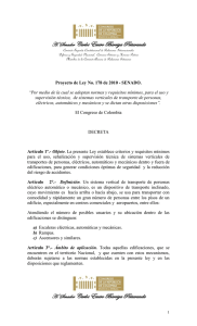 H. Senador Carlos Emiro Barriga Peñaranda Comisión Segunda