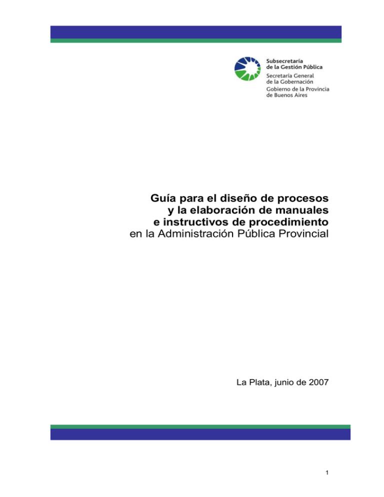 Gu A Para El Dise O De Procesos Y La Elaboraci N De Manuales E