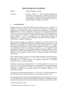 1 PRONUNCIAMIENTO N° 402-2013/DSU Entidad: Gobierno