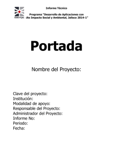 Informe Técnico 2014-1.