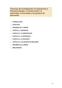 T&eacute;cnicas de Investigaci&oacute;n en Ergonom&iacute;a y Psicosociolog&iacute;a