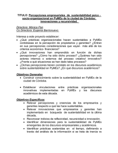 TITULO: Percepciones empresariales de sustentabilidad psico