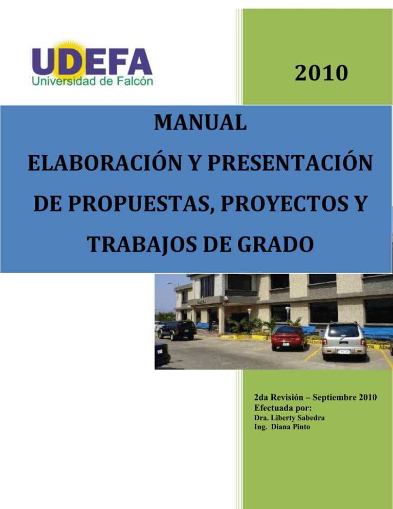 MANUAL ELABORACIÓN Y PRESENTACIÓN DE LOS