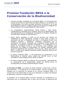 Premios Fundación BBVA a la Conservación de