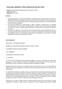 Unidad 08.c Couffignal Mariano y otro c. Sworn