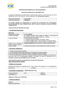 Contratación Directa No - Instituto Costarricense de Electricidad