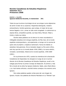 Revista Canadiense de Estudios Hispánicos Volumen 32.3 Primavera 2008