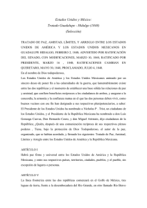 Tratado guadalupe hidalgo - Facultad de Derecho