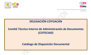 DELEGACIÓN COYOACÁN  Comité Técnico Interno de Administración de Documentos (COTECIAD)