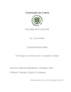 Universidad de Colima  Facultad de Economía Lic. Economía