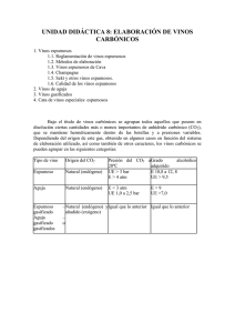 UNIDAD DIDÁCTICA 8: ELABORACIÓN DE VINOS CARBÓNICOS