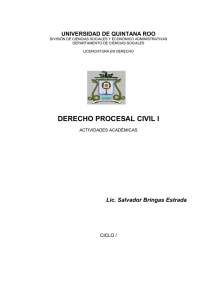 derecho procesal civil i