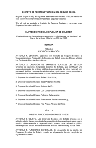 Reestructuraci&oacute;n del Seguro Social
