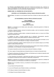 Ley de Desarrollo Social para el Estado de Jalisco