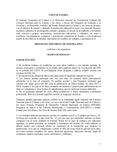 Convocatoria-PES-2013-2014 - Instituto Sonorense de Cultura