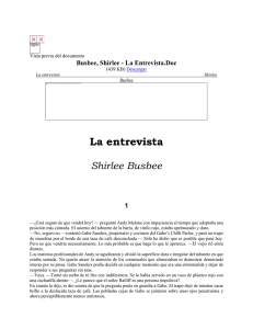 Busbee, Shirlee - La Entrevista