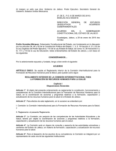 reglamento interior de la comision interinstitucional para la