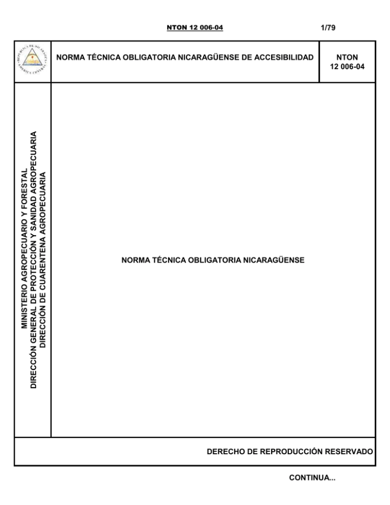 Norma Técnica Obligatoria Nicaragüense