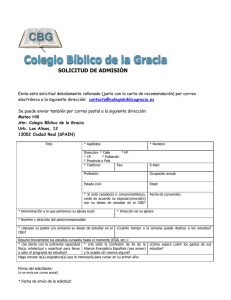 Solicitud  - Colegio Biblíco de la Gracia