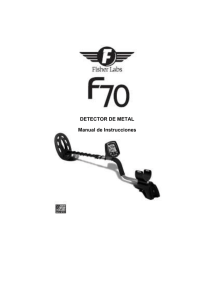 DETECTOR DE METAL Manual de Instrucciones