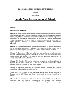 Ley de Derecho Internacional Privado