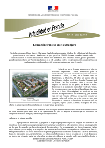 Educación francesa en el extranjero  N.° 10 – abril de 2010