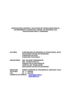 INVESTIGACIÓN, DIFUSIÓN Y APLICACION DE TECNOLOGÍAS PARA EL