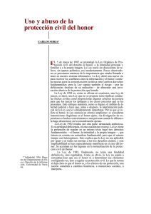 Uso y abuso de la protecci&oacute;n civil del honor E