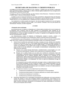 ACUERDO JG-SAT-IO-5-2006 que establece los casos, supuestos y