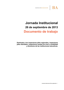 Jornada Institucional Documento de trabajo