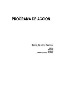 PROGRAMA DE ACCION  Comité Ejecutivo Nacional CENTRO