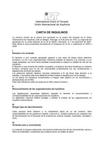 Carta de inquilinos - International Union of Tenants