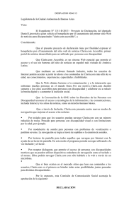DESPACHO 0266/13 Legislatura de la Ciudad Autónoma de Buenos Aires Visto: