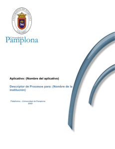 Descriptor de Procesos - Universidad de Pamplona