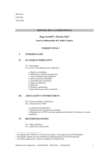Defensa de la competencia - Facultad de Ciencias Econ&oacute;micas