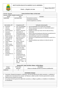 REGISTRO DE CLASE SEGUNDO PERIODO MATEMATICA