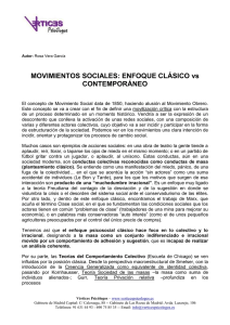 Movimientos Sociales - Enfoque Clásico vs Contemporáneo