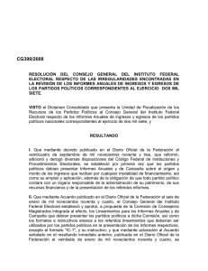 resolución del consejo general del instituto federal electoral