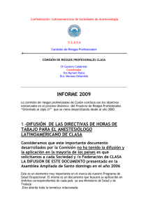 Confederación Latinoamericana de Sociedades de Anestesiología