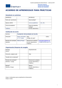 Acuerdo de Aprendizaje - Universidade da Coruña