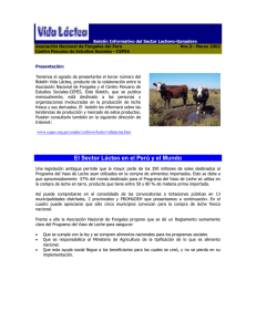 Boletín Informativo del Sector Lechero-Ganadero