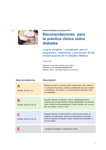 American Diabetes Association 2013 Recomendaciones para la